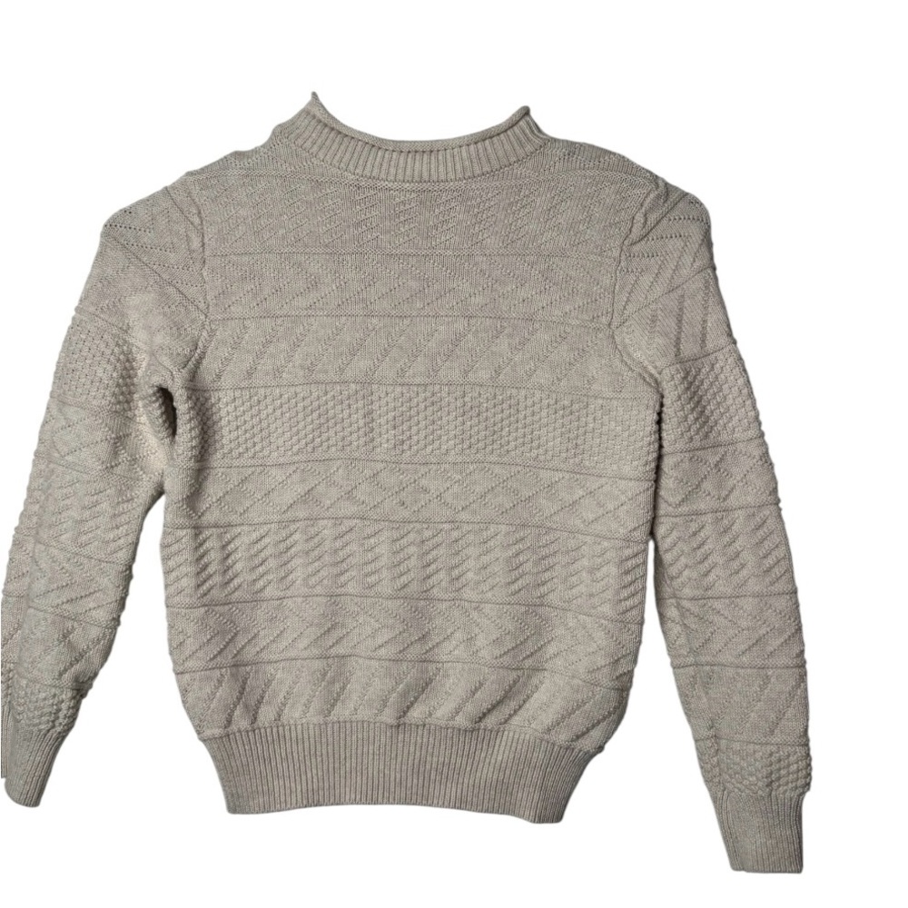 Crewcuts Kids Beige Textured Sweater(Size 6/7)